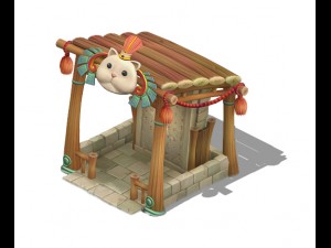 cartoon version - beiting - shelter 3D Model