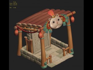 cartoon version - beiting - shelter 3D Model