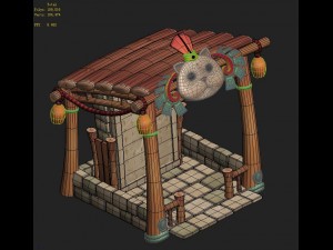cartoon version - beiting - shelter 3D Model