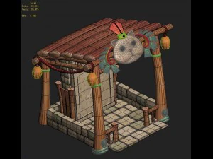 cartoon version - beiting - shelter 3D Model