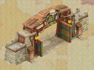 cartoon version - city gate 03 Model 3D