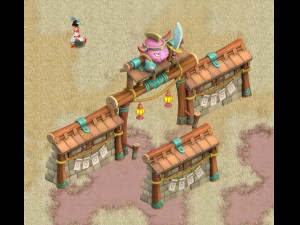 cartoon version - city gate - wall 0203 3D 모델