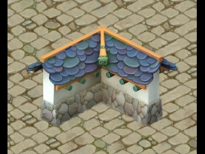 cartoon version - city wall Model 3D