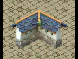 cartoon version - city wall 3D Model