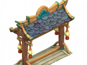 cartoon version - city wall Model 3D