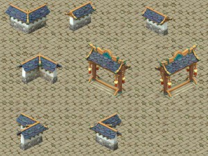 cartoon version - city wall Model 3D
