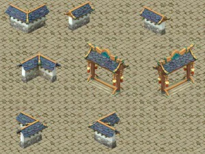 cartoon version - city wall 3D Model