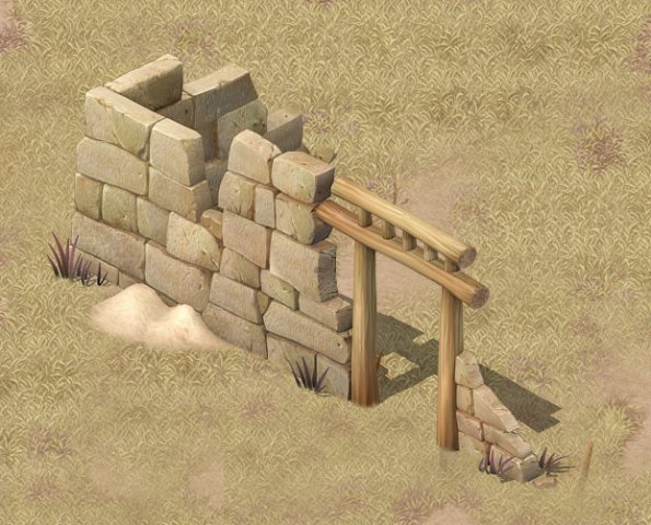 cartoon version - village ruins Modèle 3D .c4d .max .obj .3ds .fbx .stl .blend 