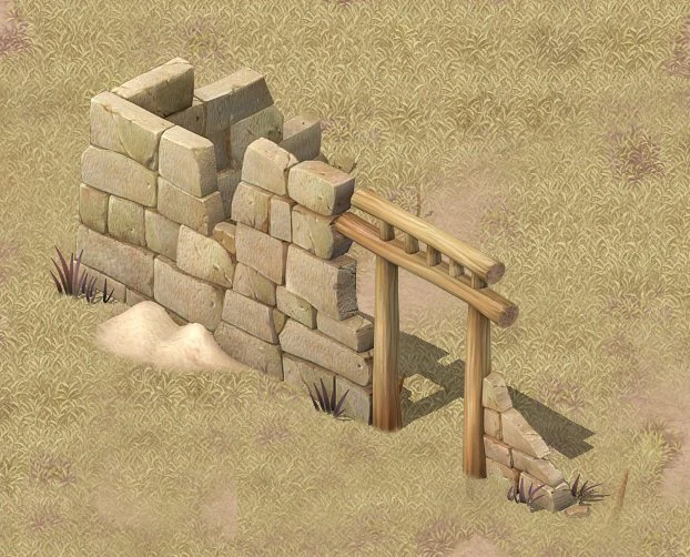 cartoon version - village ruins 3D Model .c4d .max .obj .3ds .fbx .stl .blend 