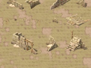 cartoon version - village ruins Modèle 3D