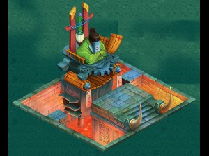 cartoon version - hell entrance judge Model 3D