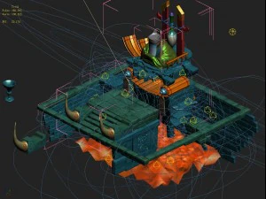 cartoon version - hell entrance judge 3D Model