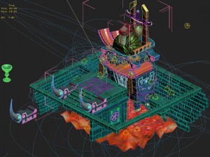 cartoon version - hell entrance judge 3D Модель