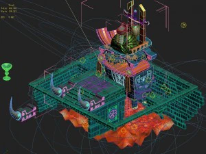 cartoon version - hell entrance judge 3D Model