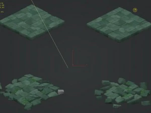 cartoon version - floor tiles 3D Model