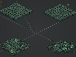 cartoon version - floor tiles Modelo 3D