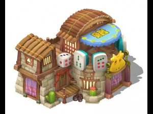cartoon edition - casino 03 3D Model