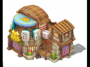 cartoon edition - casino 03 3D Model
