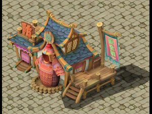 cartoon version - armor shop 3D Model