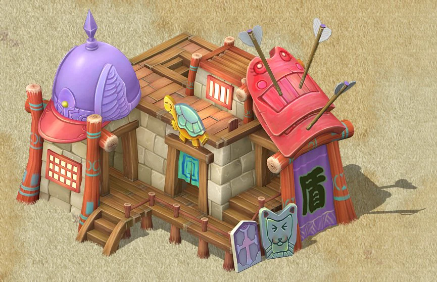cartoon edition - armor shop 03 3D Model .c4d .max .obj .3ds .fbx .stl .blend 