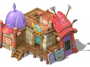 cartoon edition - armor shop 03 3D मॉडल