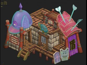 cartoon edition - armor shop 03 3D Model