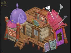 cartoon edition - armor shop 03 3D Model
