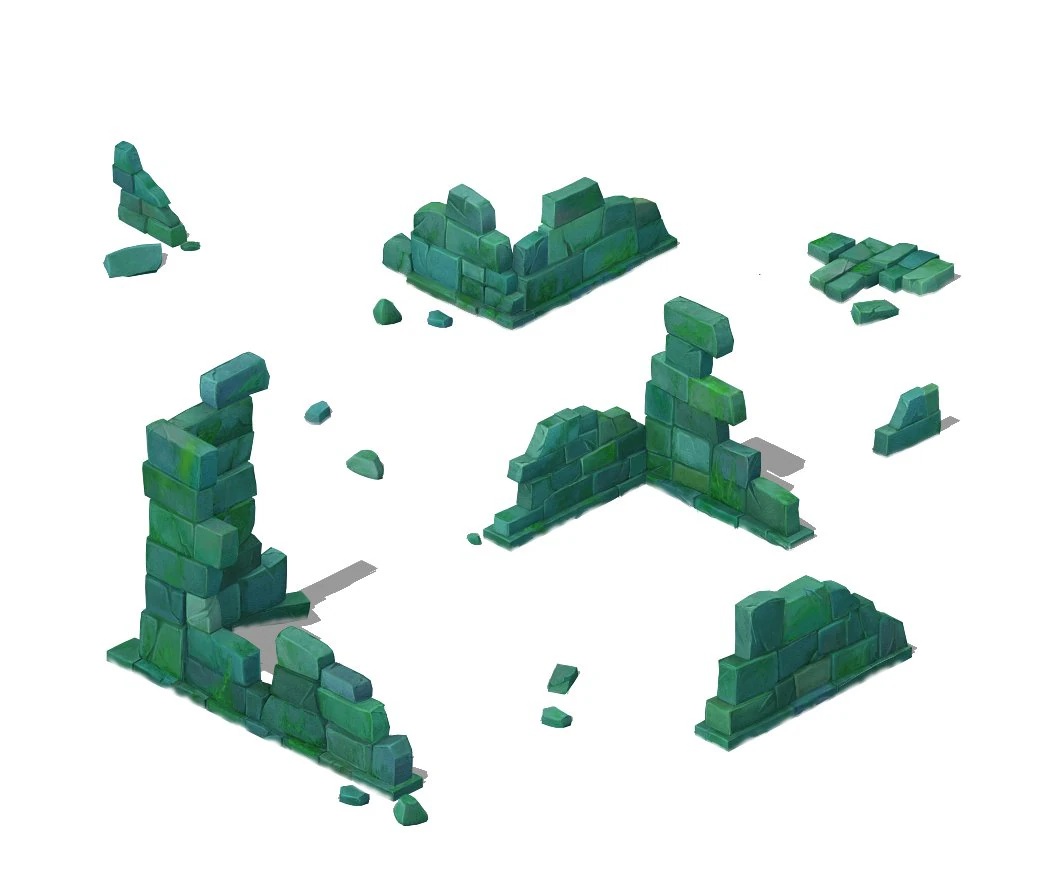 cartoon version - abandoned site 3D Model .c4d .max .obj .3ds .fbx .stl .blend 