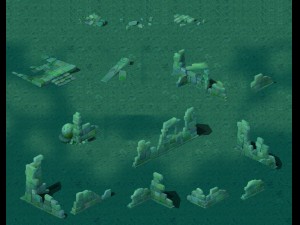 cartoon version - abandoned site 3D 模型