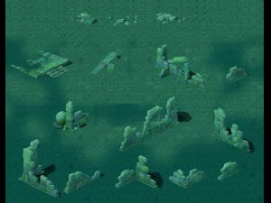 cartoon version - abandoned site 3D Model