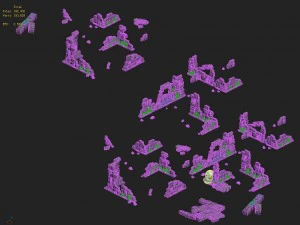 cartoon version - abandoned site 3D Model