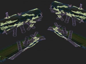 cartoon edition - ancient trees bridge Modèle 3D