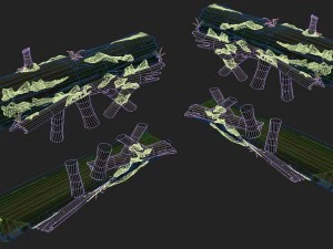cartoon edition - ancient trees bridge 3D Model