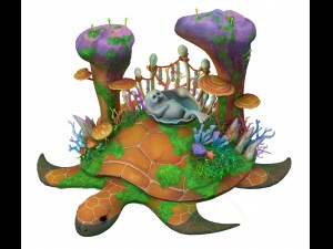 cartoon version - seabed entrance 3D Model