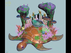 cartoon version - seabed entrance 3D Model