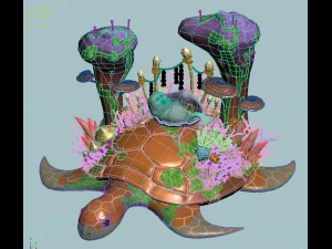 cartoon version - seabed entrance 3D Model