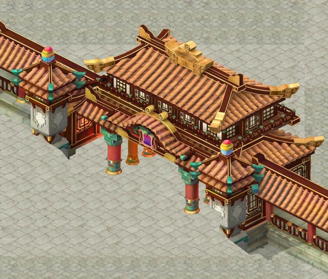 cartoon edition - palace entrance Modelo 3D .c4d .max .obj .3ds .fbx .stl .blend 