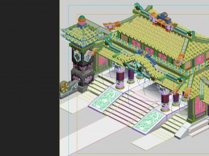 cartoon edition - palace entrance Modelo 3D