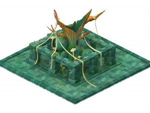 cartoon edition - sacrifice ancient tree 3D Model