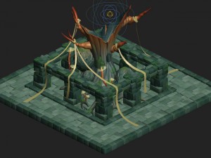 cartoon edition - sacrifice ancient tree 3D Model