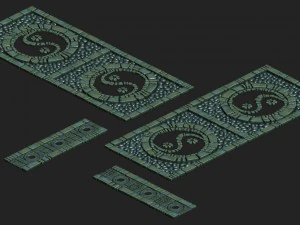cartoon version - pyramid surface 3D Model