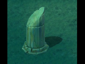 cartoon version - pyramid front pillar Modello 3D