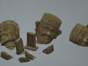 cartoon version - statue 03 3D मॉडल