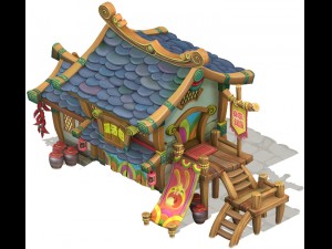 cartoon version - pub 3D Model