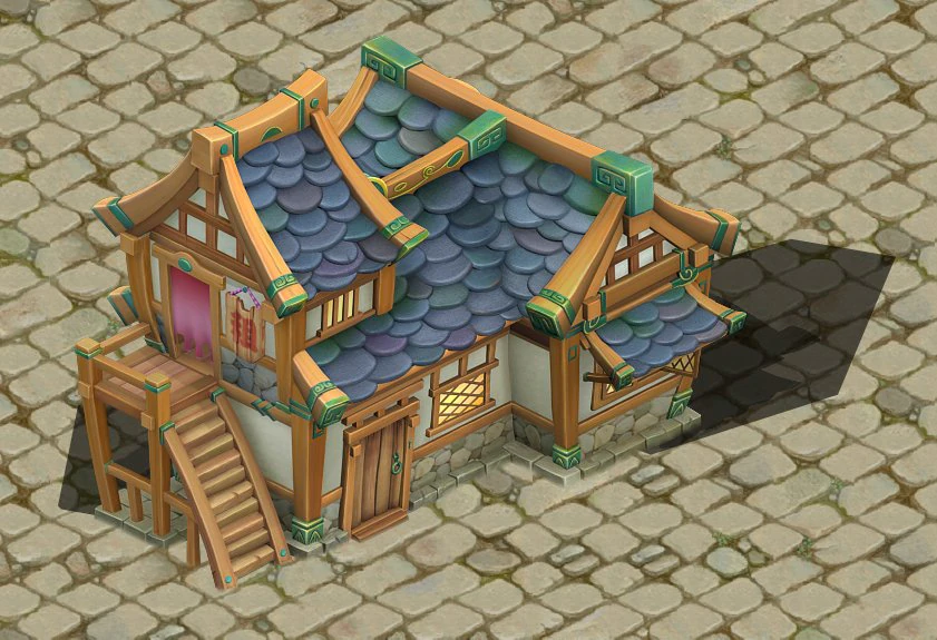 cartoon edition - house 04 3D Model .c4d .max .obj .3ds .fbx .stl .blend 