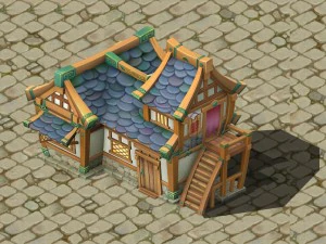 cartoon edition - house 04 3D Model