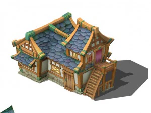 cartoon edition - house 04 3D Model