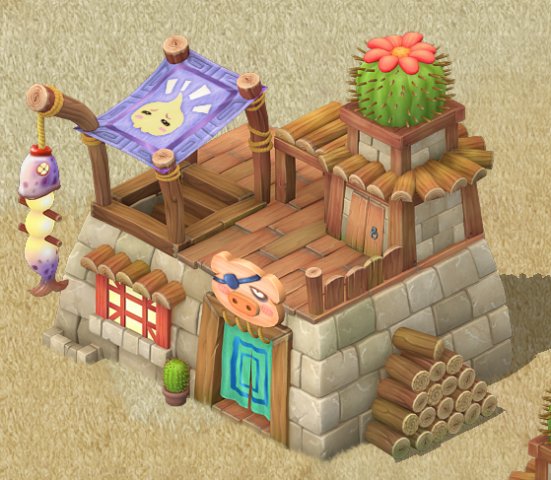 cartoon version - residential 0103 3D 모델 .c4d .max .obj .3ds .fbx .stl .blend 