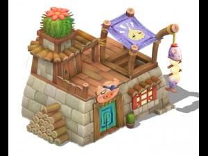 cartoon version - residential 0103 3D 모델