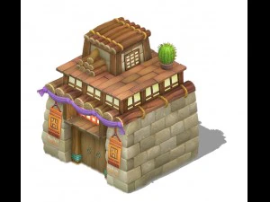 cartoon version - house 0203 3D Model